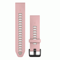 QuickFit® 20 Watch Bands - Dust Rose/Fog Gray Silicone - 010-13391-05 - Garmin